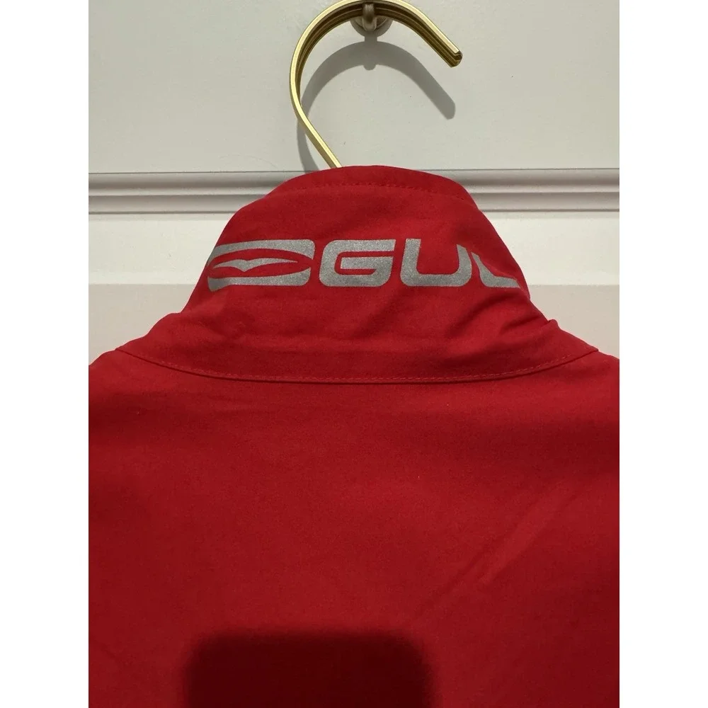 GUL Performance Vest Men's Red Medium M Red Full Zip Fleece Lined Medium Weight